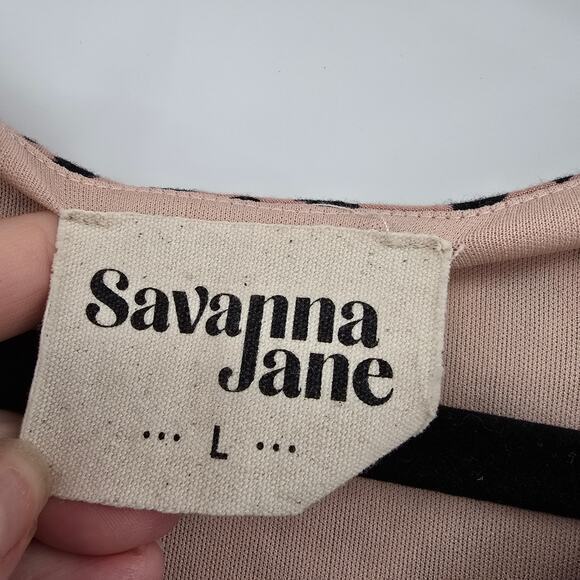 Savanna Jane Women's Boho Peasant Embroidered Detail Spotted Dress Size Large - Picture 6 of 12